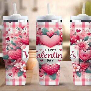 Valentine's Day Floral Tumbler